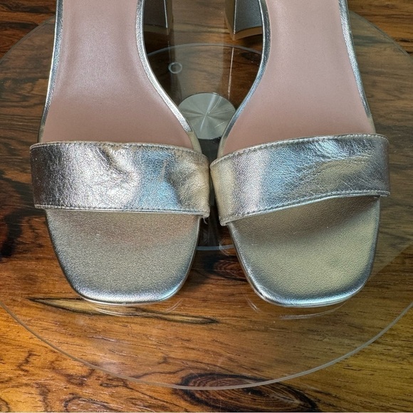 Nordstrom gold metallic Sandals - size 9 - Picture 4 of 16